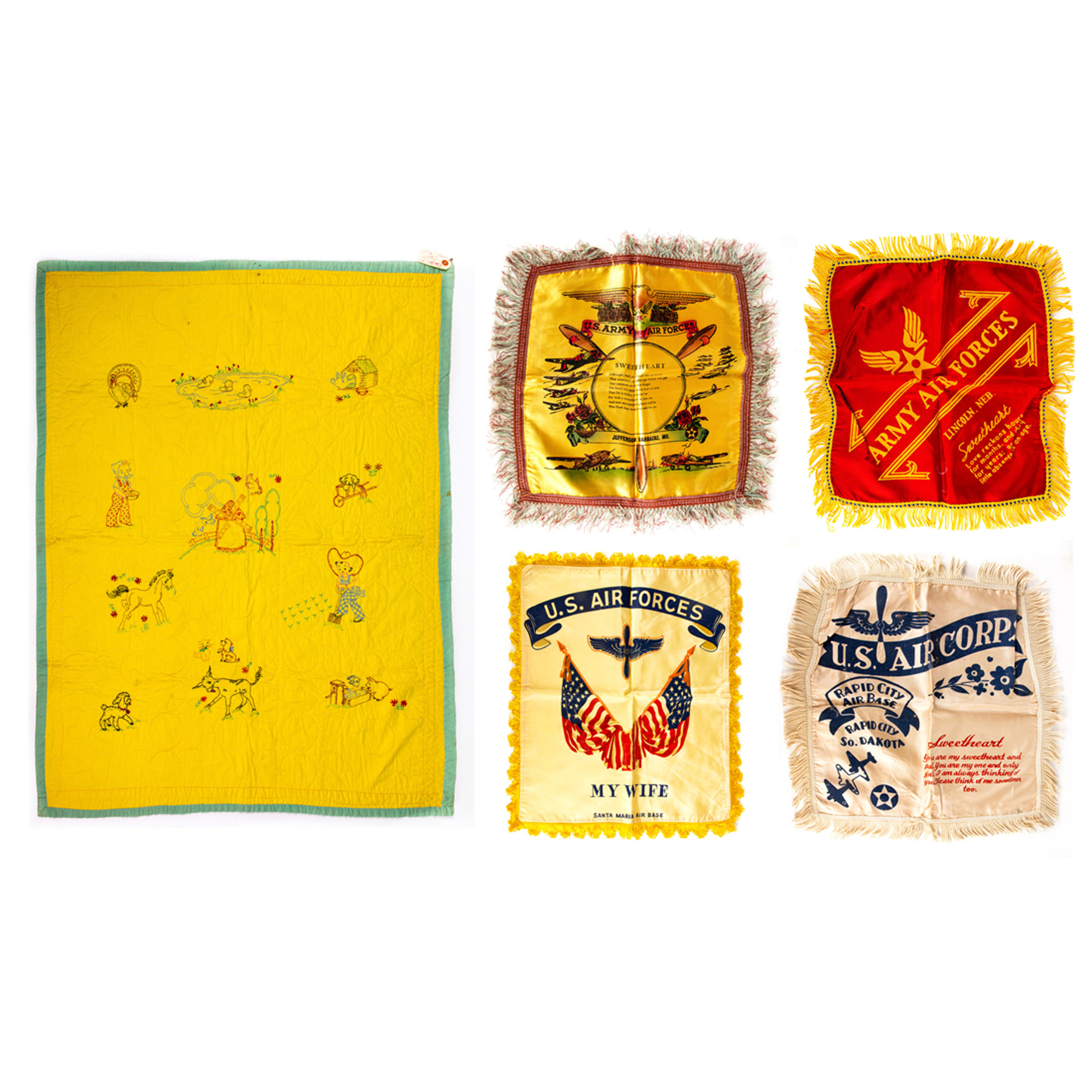 (LOT OF 5) FOUR U.S. ARMY AIR FORCE