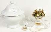 (LOT OF 5) FRENCH APLICO WHITE