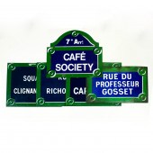 (LOT OF 5) FRENCH ENAMELED MET