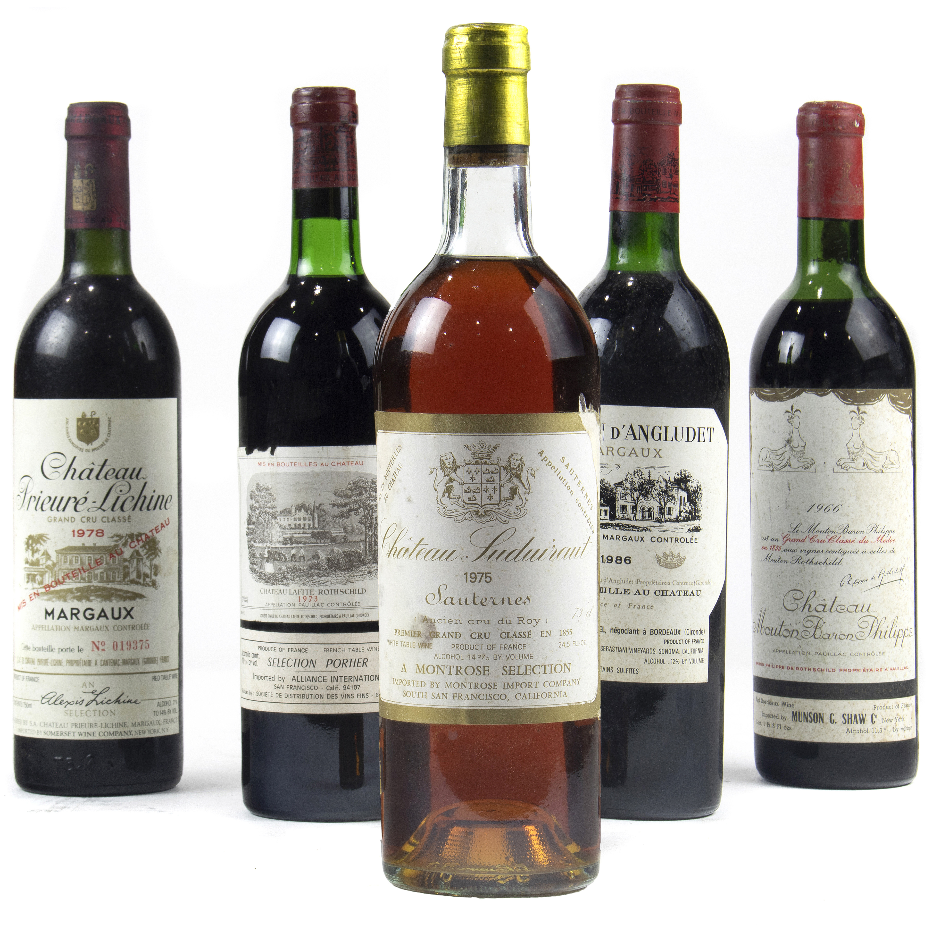 (LOT OF 5) FRENCH WINE GROUP (lot