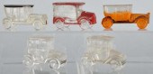 Lot of 5: Glass Car Candy Cont