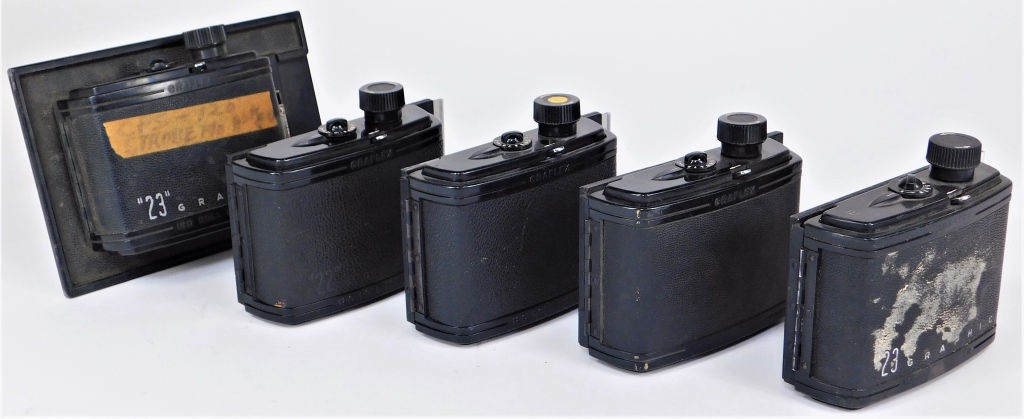 LOT OF 5 GRAFLEX KNOB FILM HOLDER