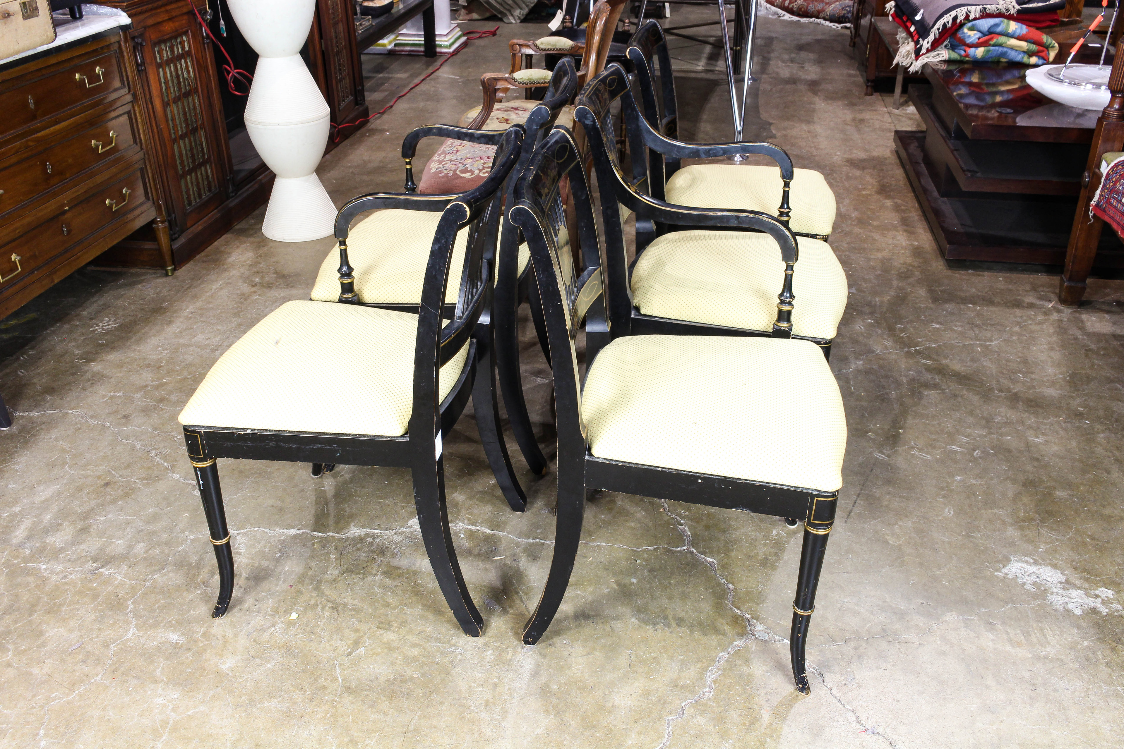 (LOT OF 5) HITCHCOCK STYLE DINING