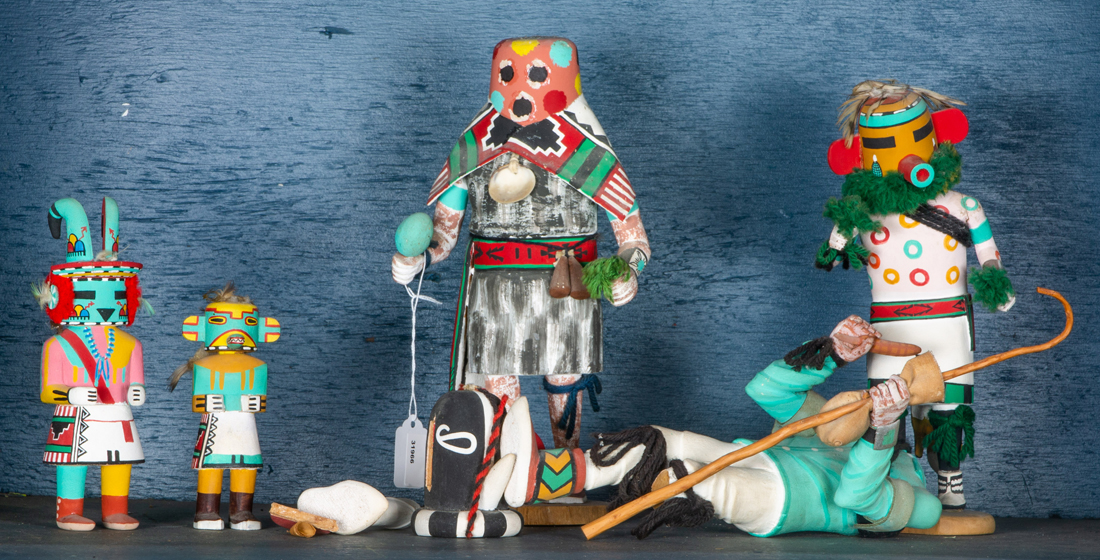 (LOT OF 5) HOPI KACHINAS, INCLUDING