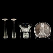 (LOT OF 5) IITTALA GLASS (lot