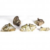 (LOT OF 5) INUIT SOAPSTONE CAR