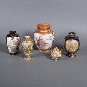 (LOT OF 5) JAPANESE SATSUMA IN