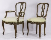 (LOT OF 5) LOUIS XV STYLE WALN