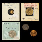(LOT OF 5) MIX GROUP OF COINS
