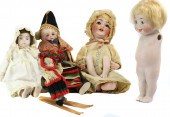 (LOT OF 5) MOSTLY GERMAN BISQU