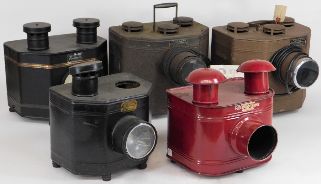 LOT OF 5 POSTCARD PROJECTORS Lot of