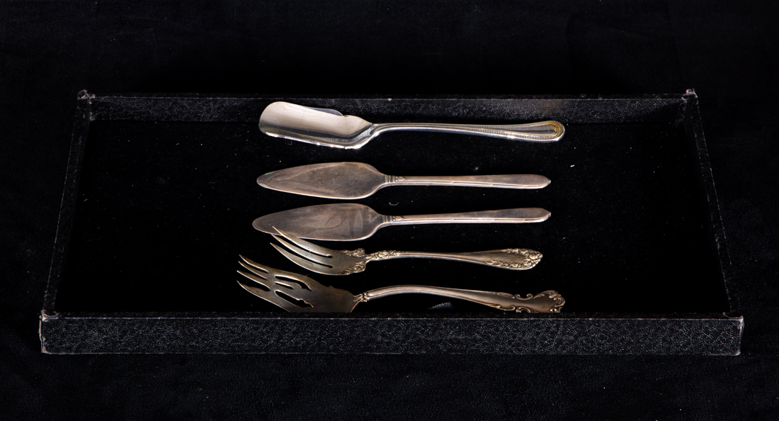 (LOT OF 5) STERLING OR PLATED