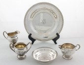 (LOT OF 5) STERLING TABLE ARTI