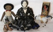 LOT OF 5 TOYS AND DOLLS. TO IN