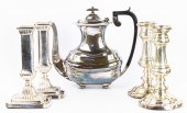 (LOT OF 5) TWO PAIRS SILVER PL
