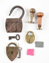 LOT OF 5 VARIOUS PADLOCKS AND