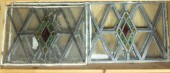 (LOT OF 5) VINTAGE LEADED GLAS
