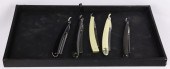 (LOT OF 5) VINTAGE STRAIGHT RA