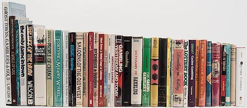 LOT OF 50 BOOKS ON GAMBLING AND