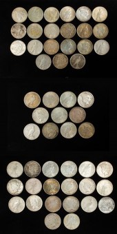 (LOT OF 52) PEACE DOLLARS (Lot