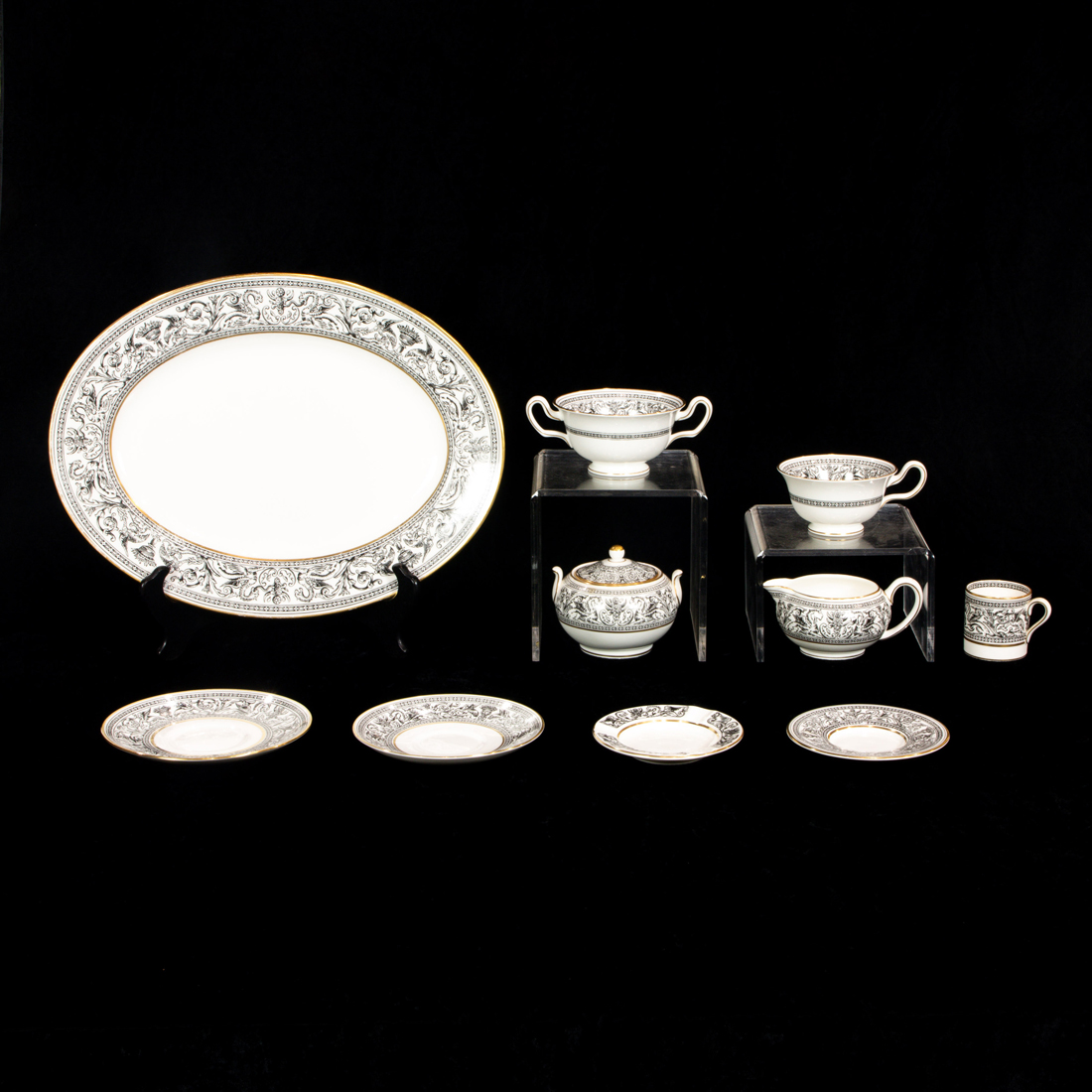 (LOT OF 55)  WEDGWOOD PORCELAIN