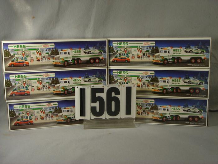 Lot of 6 1991 Hess Toy Truck and