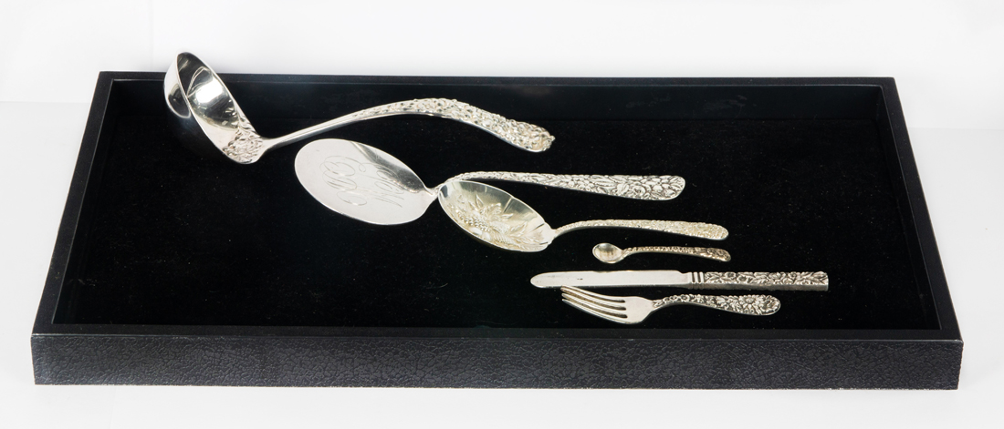 (LOT OF 6) AMERICAN FLORAL REPOUSSE