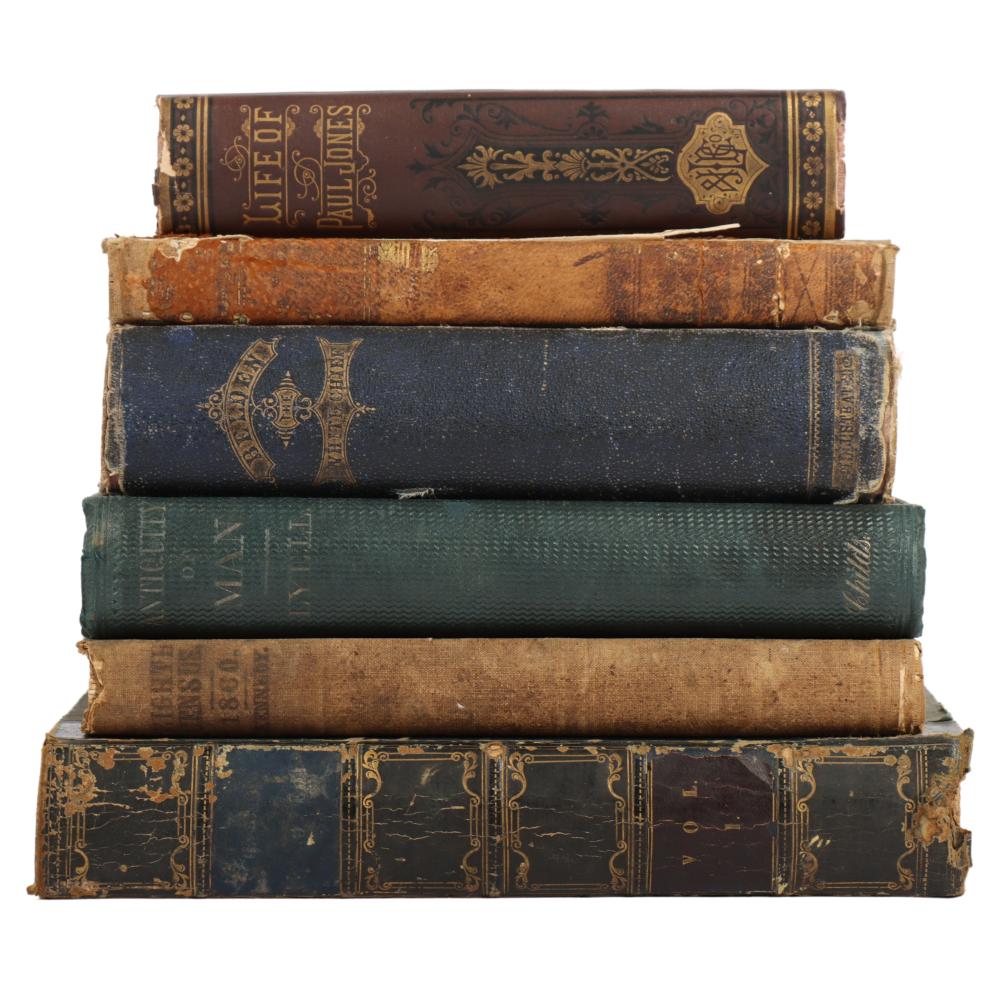 LOT OF 6 ANTIQUE 19TH CENTURY