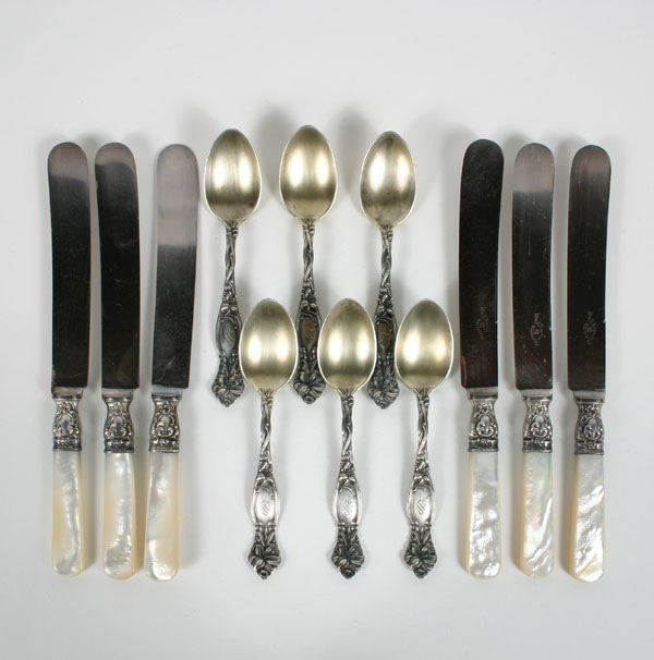 Lot of 6 Art Nouveau