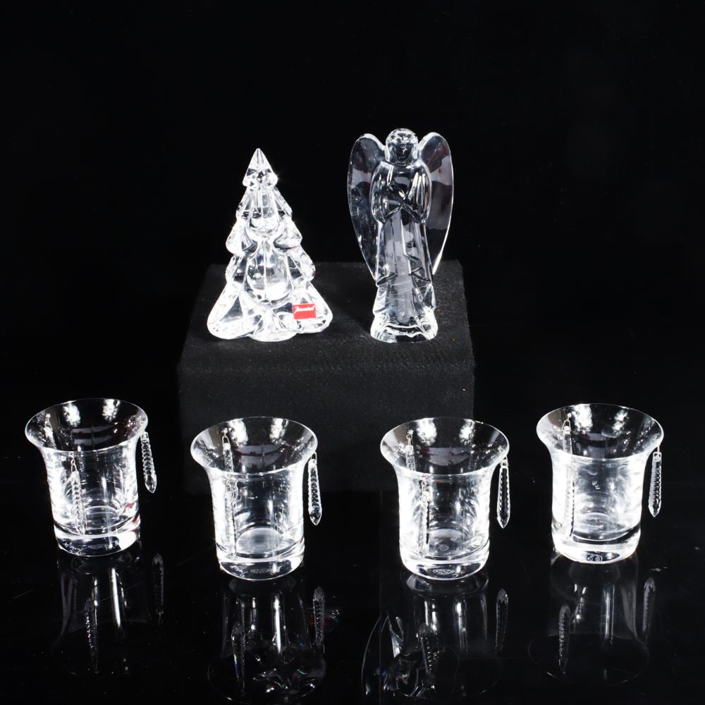 LOT OF 6 BACCARAT CRYSTAL