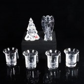 LOT OF 6 BACCARAT CRYSTAL DECO