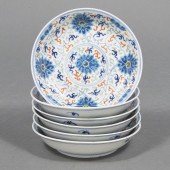 (LOT OF 6) CHINESE DOUCAI SAUC