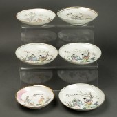 (LOT OF 6) CHINESE FAMILLE ROS