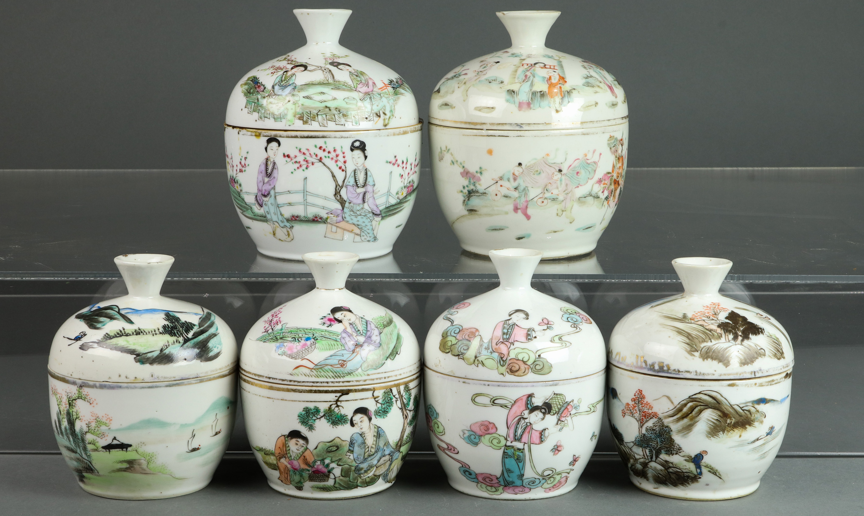 (LOT OF 6) CHINESE FAMILLE ROSE