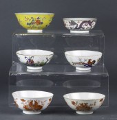(LOT OF 6) CHINESE FAMILLE ROS
