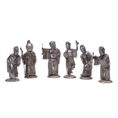 (LOT OF 6) CHINESE SILVER FIGU