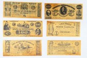 LOT OF (6) CONFEDERATE BILLSTo