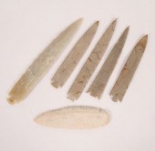 Lot of 6 contemporary flints.