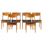 (LOT OF 6) DANISH MODERN TEAK