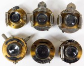 LOT OF 6 EARLY LENSES AND SHUT
