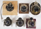 LOT OF 6 EARLY LENSES AND SHUT