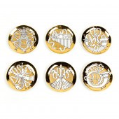 (LOT OF 6) FORNASETTI FOR BONW