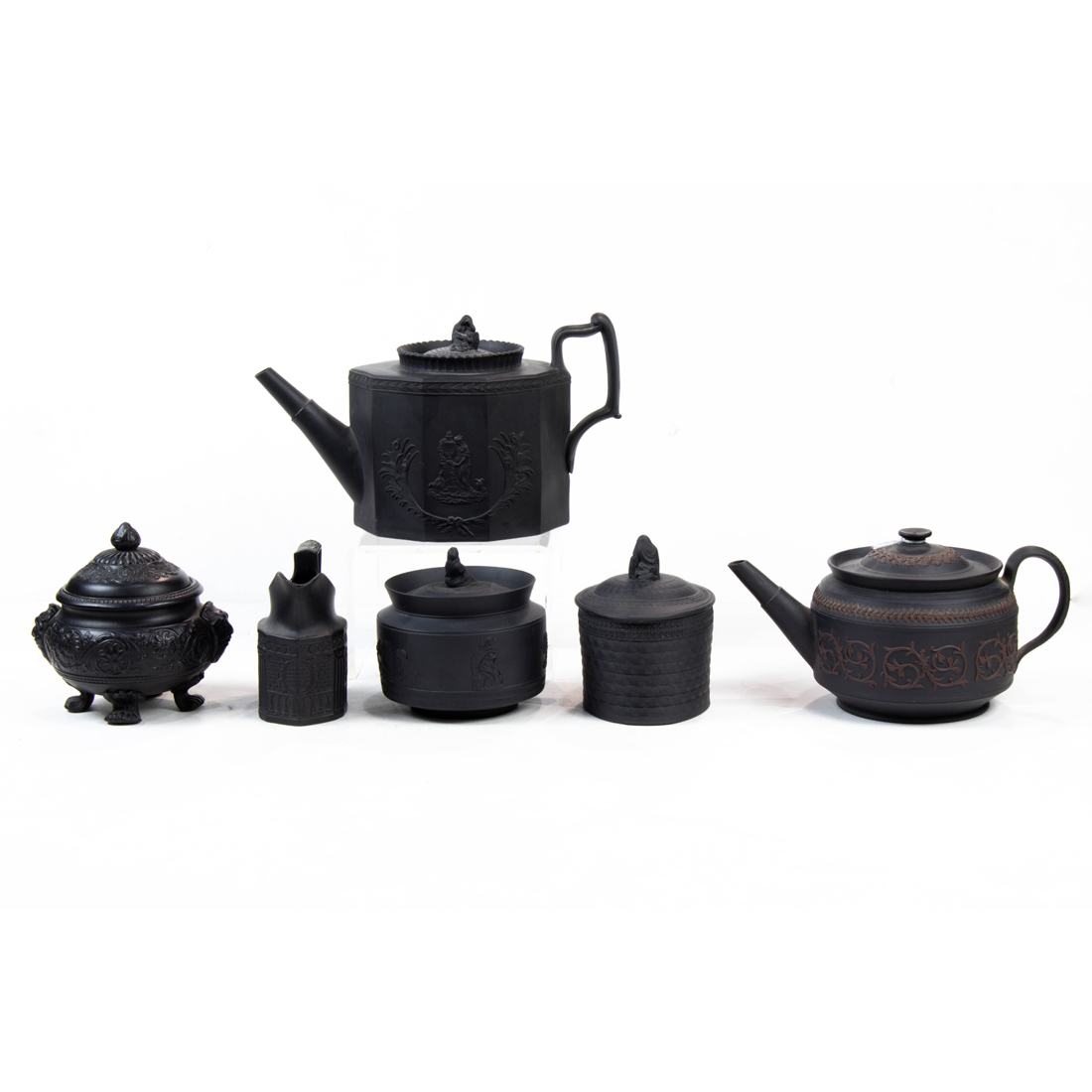 (LOT OF 6) GROUP OF ENGLISH BLACK