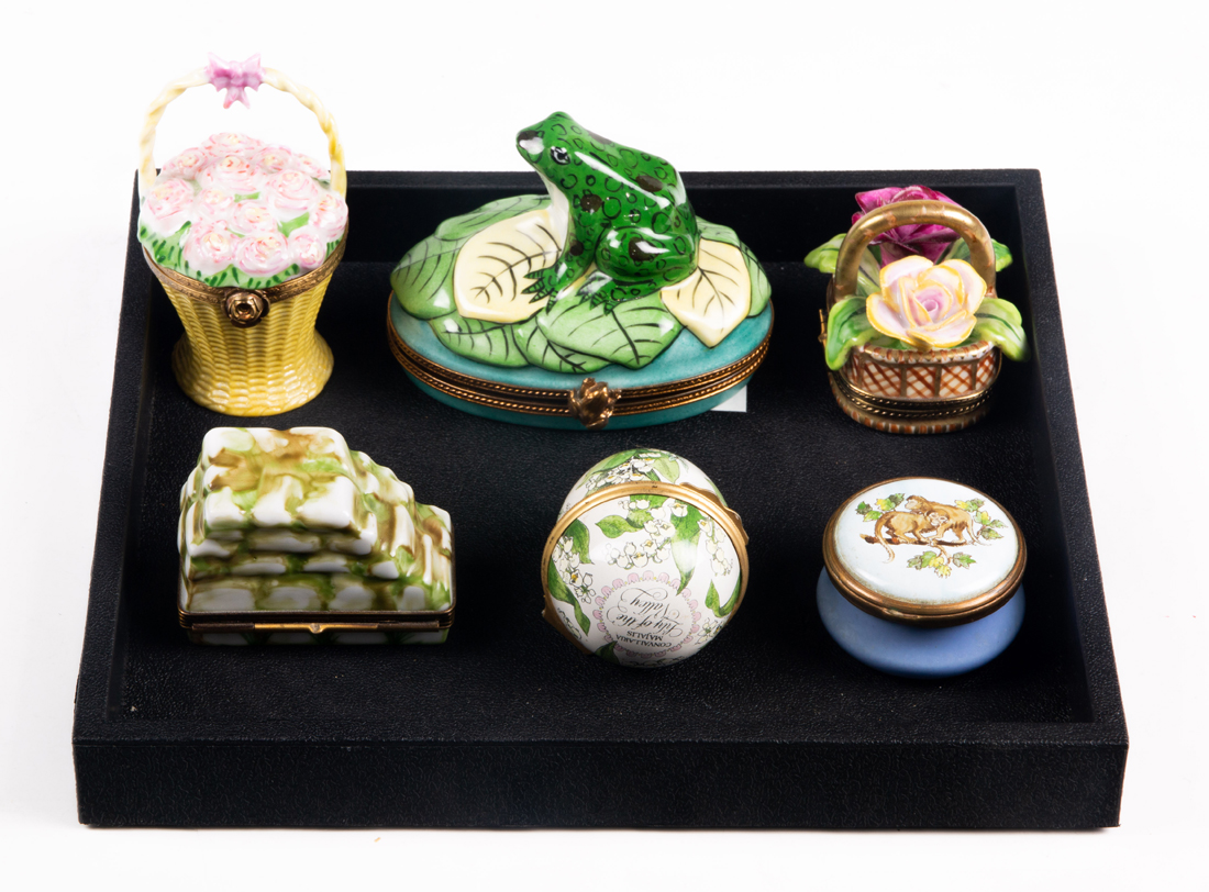(LOT OF 6) HALCYON DAYS ENAMEL OR