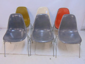 LOT OF 6 HERMAN MILLER FIBERGL