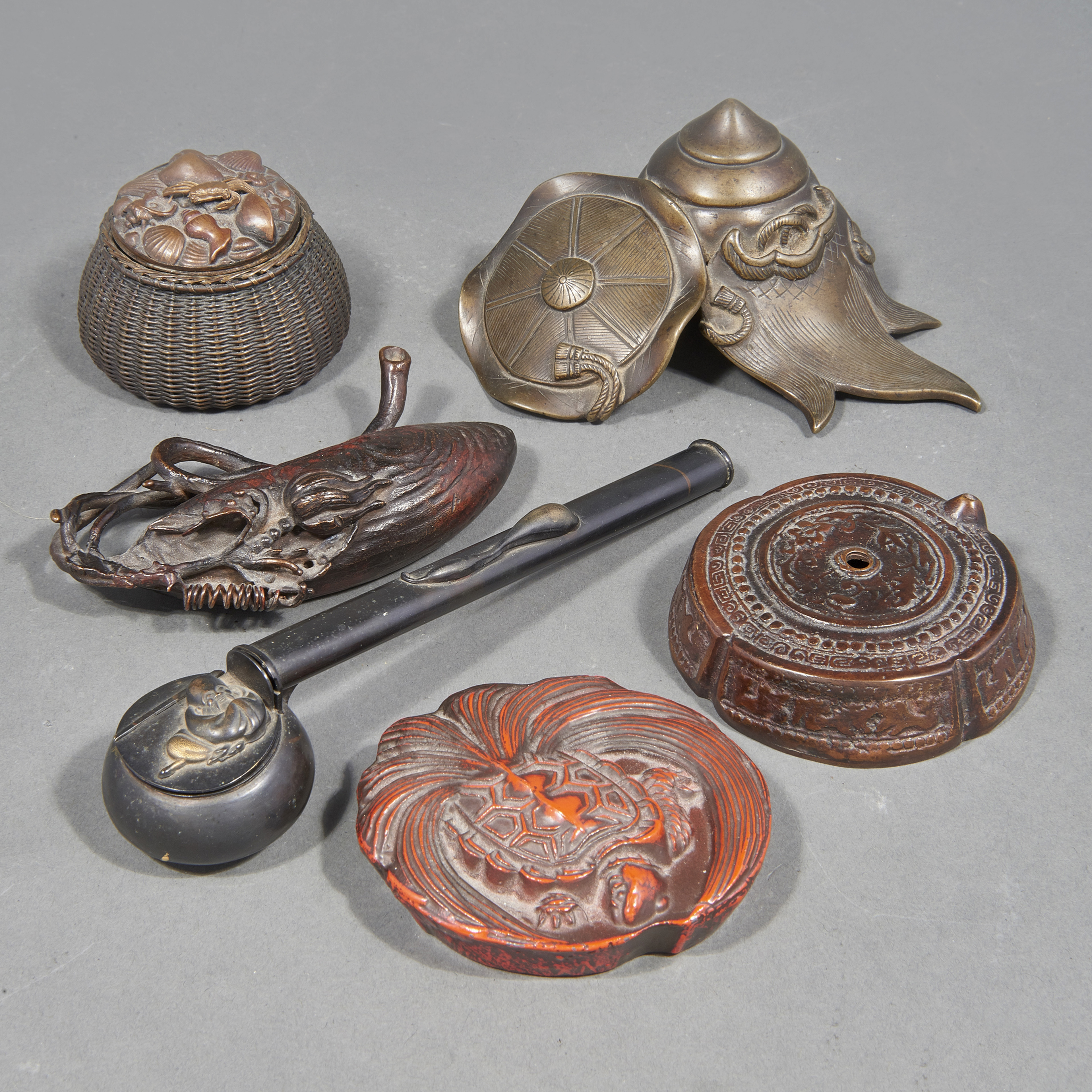 (LOT OF 6) JAPANESE METAL SCHOLAR'S