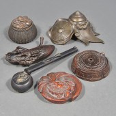 (LOT OF 6) JAPANESE METAL SCHO