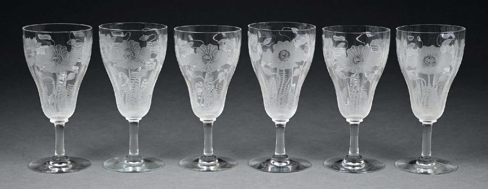 LOT OF 6: JOSEPH LOCKE STEMMED