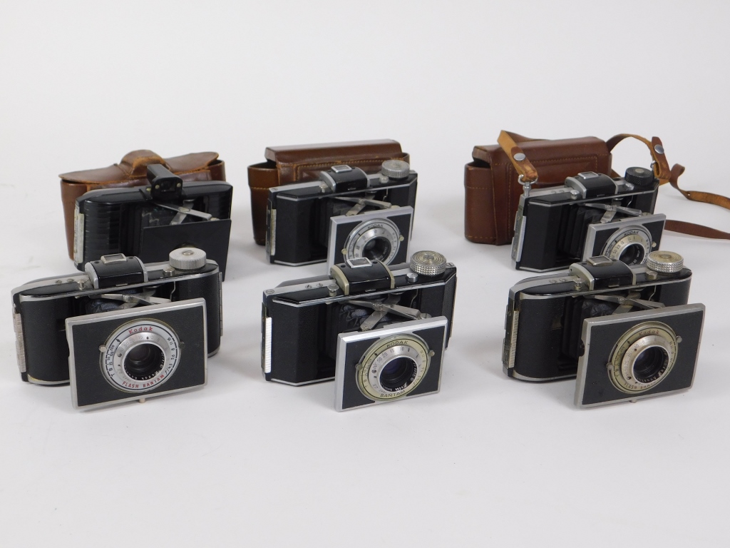 LOT OF 6 KODAK BANTAM FOLDING