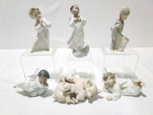 LOT OF 6 LLADRO SPANISH PORCEL